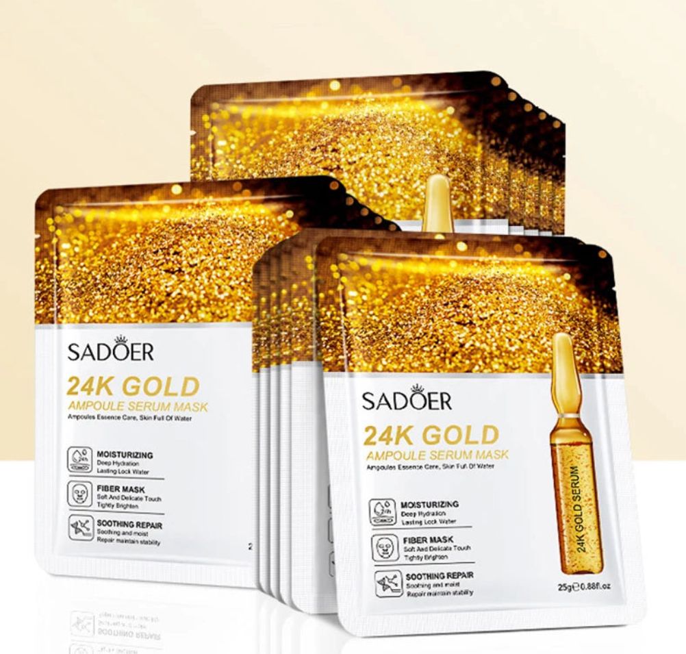 Masque facial à l'Or 24K Golden - SADOER -