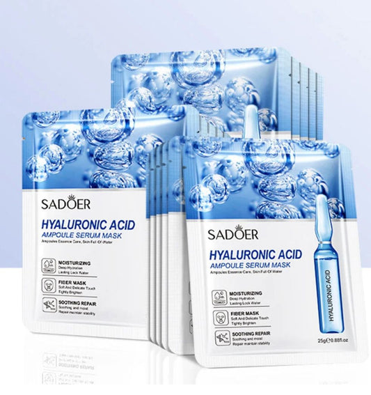 Masque Facial à l’Acide Hyaluronique SADOER – Hydratation profonde  Liloute